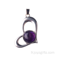 Colliers de coeur de perles d&#39;opale romantique cadeau des femmes